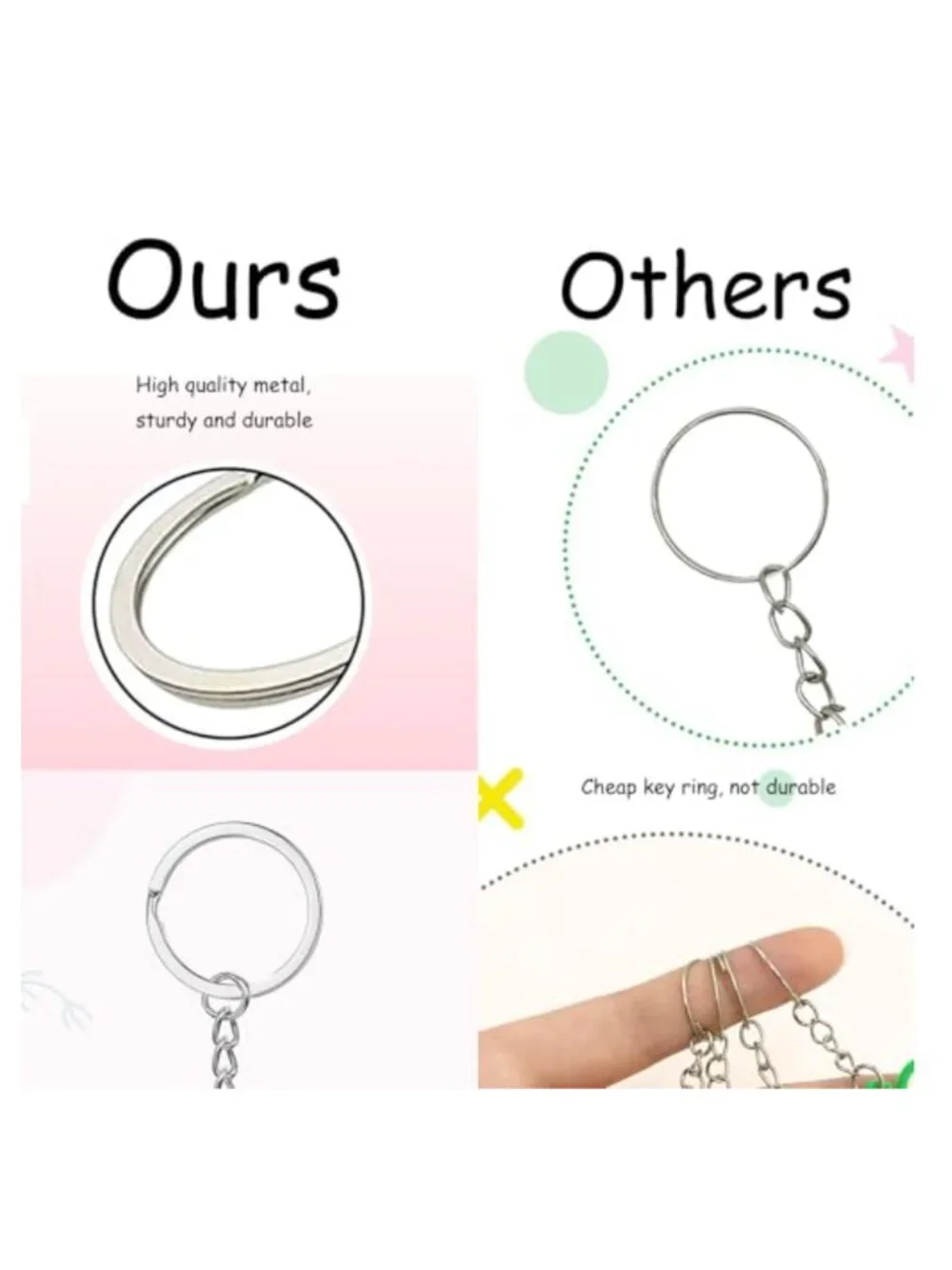 50 PCS Assorted Cute PVC Charms for Keys, Alloy Keychains Party Favors